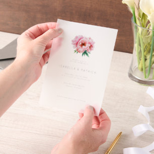 Elegant Floral Wedding Invitation
