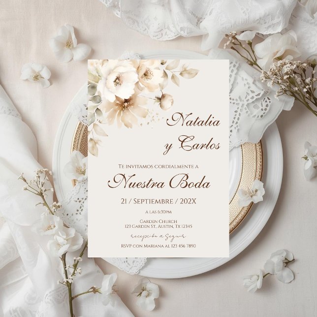Elegant Floral Wedding Invitation (Creator Uploaded)