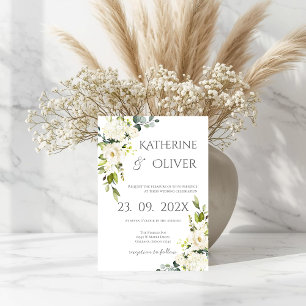 Elegant Floral Wedding Invitation