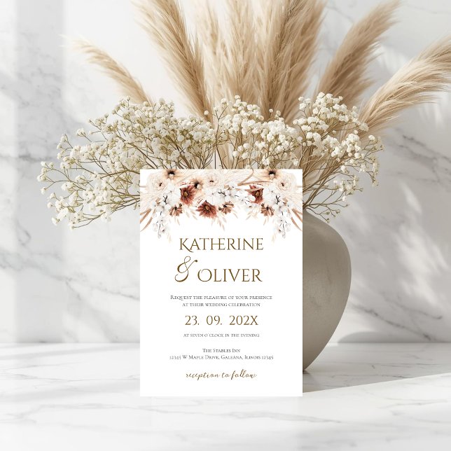 Elegant Floral Wedding Invitation (Creator Uploaded)