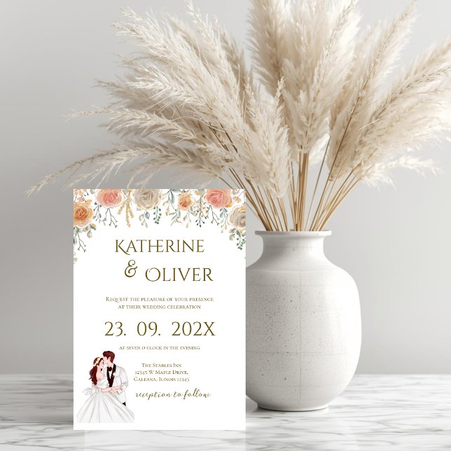 Elegant Floral Wedding Invitation (Creator Uploaded)