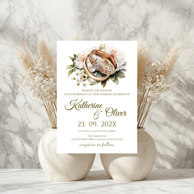 Elegant Floral Wedding Invitation (Creator Uploaded)