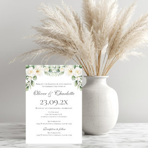 Elegant Floral Wedding Invitation