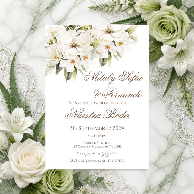 Elegant Floral Wedding Invitation (Creator Uploaded)