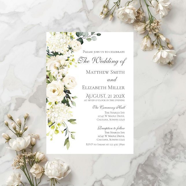 Elegant Floral Wedding Invitation (Creator Uploaded)