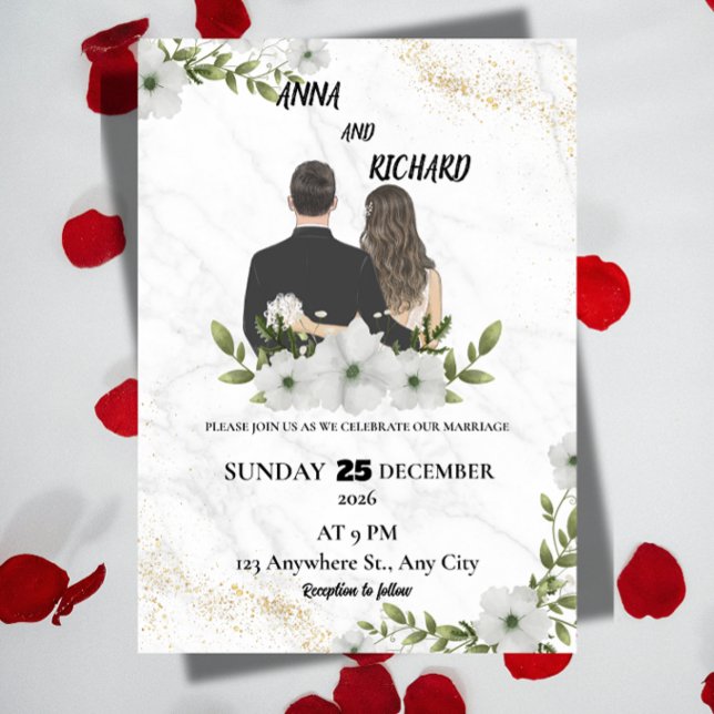 Elegant Floral Wedding Invitation (Creator Uploaded)