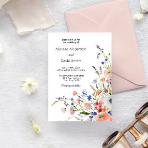 Elegant Floral Wedding Invitation