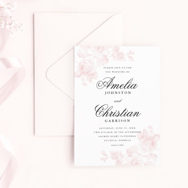 Elegant Floral Wedding  Invitation (Creator Uploaded)