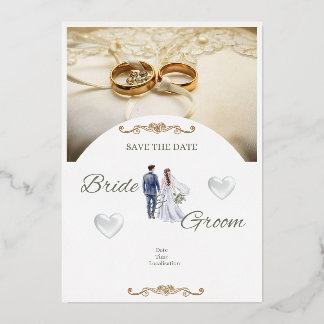 Elegant Floral Wedding Invitation Card