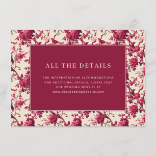 Elegant Floral Wedding Invitation Card