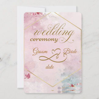 Elegant Floral Wedding Invitation Card Printable