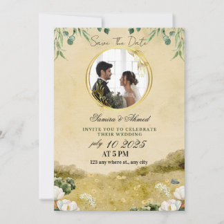 Elegant Floral Wedding Invitation | Classic & Mod