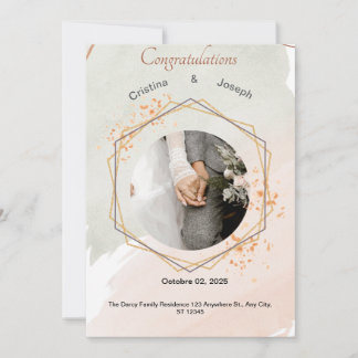 Elegant Floral Wedding Invitation | Customisable