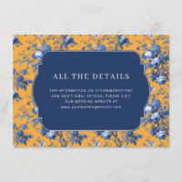 Elegant Floral Wedding Invitation Detail