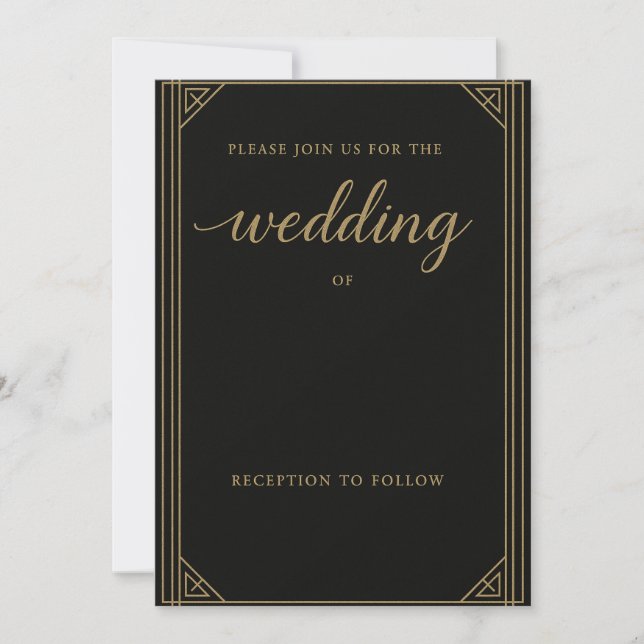 Elegant Floral Wedding Invitation | Printable & Ed (Front)
