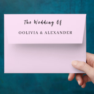 Elegant Floral Wedding Invitation Watercolor Envelope