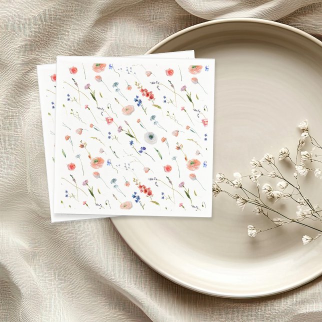Elegant Floral Wedding Napkin (Creator Uploaded)