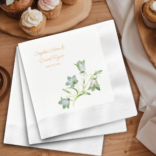 Elegant Floral Wedding Napkin