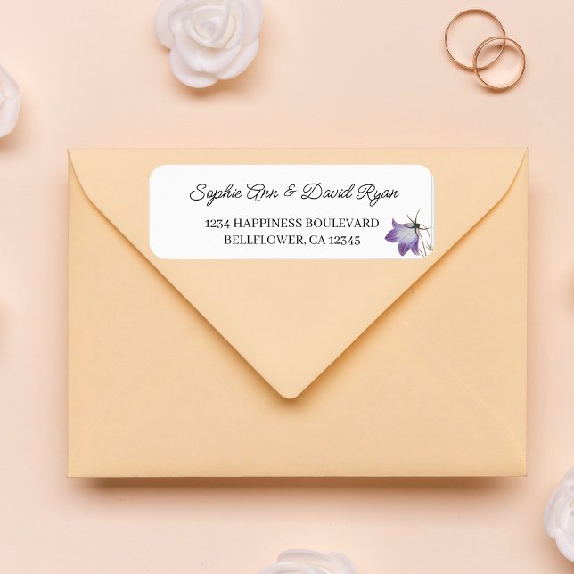 Elegant Floral Wedding Return Address (Creator Uploaded)
