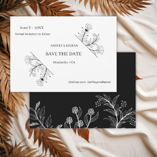 Elegant Floral Wedding Save the Date