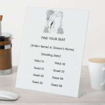 Elegant Floral Wedding Seating Chart