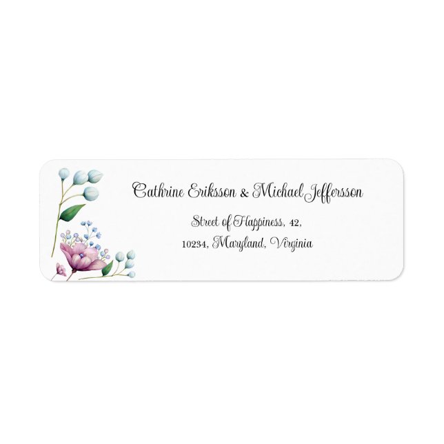 Elegant Floral Wedding Soft Botanical Romance (Front)