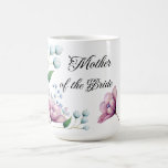 Elegant Floral Wedding Soft Botanical Romance Coffee Mug<br><div class="desc">This elegant design features a graceful arrangement of hand-painted floral elements in soft, pastel tones. The design showcases delicate white buds, gentle blue blossoms, and a vibrant magnolia flower, all set against a soft grey background. The minimalist floral accents evoke a sense of timeless beauty and romance, perfect for couples...</div>