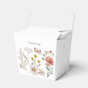 Elegant Floral Wildflower Favour Box