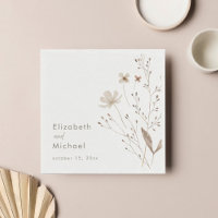 Elegant Floral Wildflower Wedding Paper