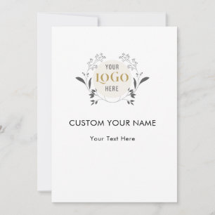Elegant Floral Wreath Custom Logo Template
