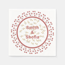 Elegant Floral Wreath Custom Monogram Round