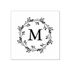 Elegant Floral Wreath Monogram
