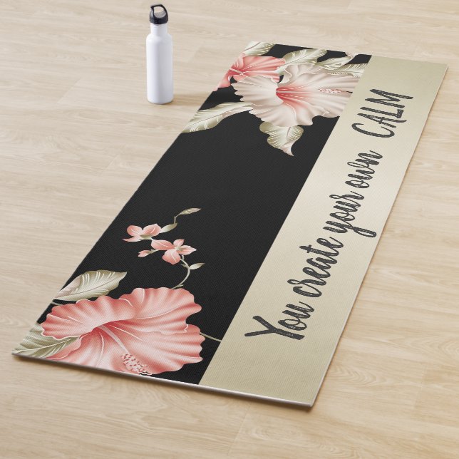 Elegant Floral -You Create Your Own Calm Yoga Mat (In Situ)