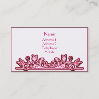 Elegant Florish in Pinks  - Profile Card