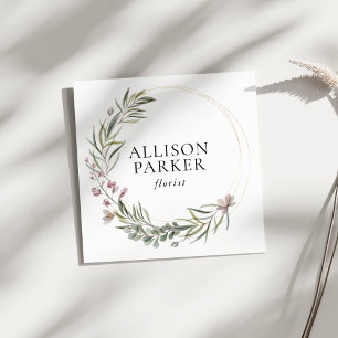 Elegant Florist Business Card