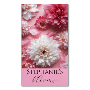 Elegant Florist Floral Designer Magnetic Business Card