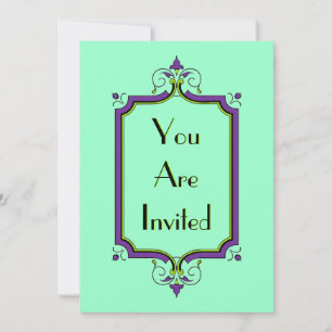 Elegant Flourish Frame Invitation
