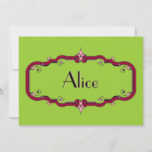 Elegant Flourish Frame Invitation