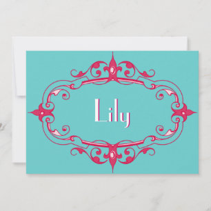 Elegant Flourish Frame Invitation