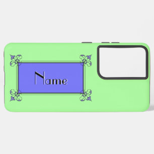 Elegant Flourish Frame Postage Samsung Galaxy Case