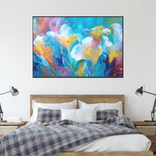 Elegant Flower Abstract Wall Art Décor for Modern