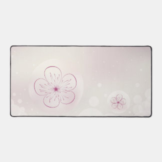 Elegant Flower Bloom Desk Mat