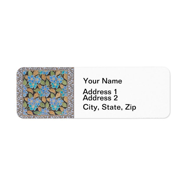 Elegant Flower Blue Periwinkle Floral Classic (Front)