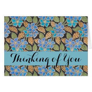 Elegant Flower Blue Periwinkle Floral Classic