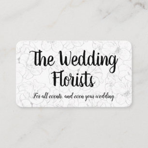 Elegant Flower Business Card