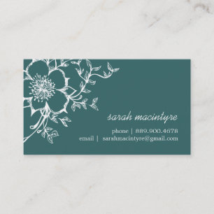 Elegant Flower Calling Cards