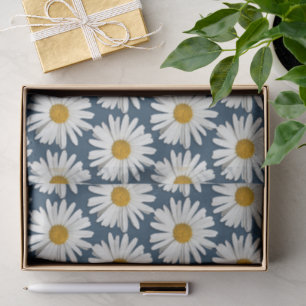 Elegant Flower Child White Daisy Hippie Blossoms Tissue Paper