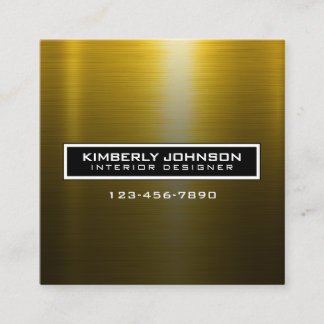 Elegant Flower Design Minimalist Editable Square B Square Business Card