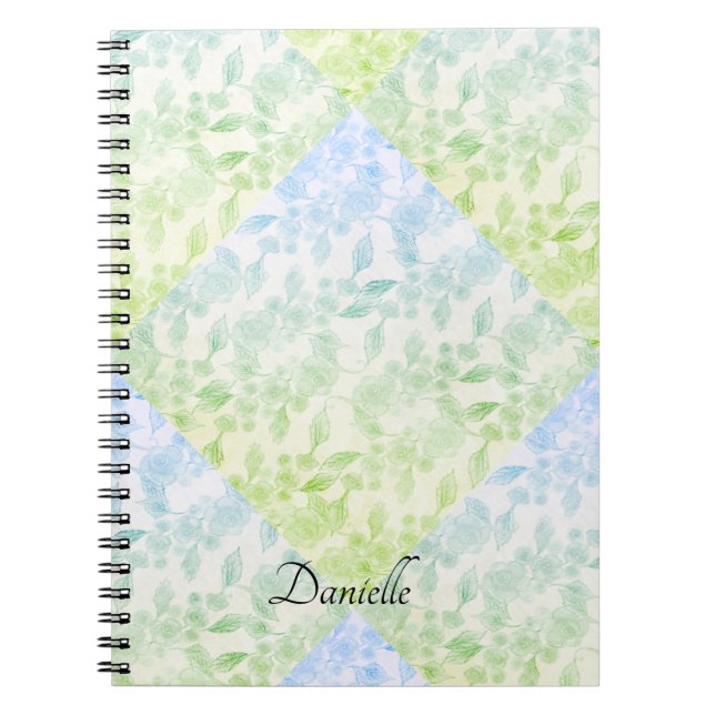 Elegant Flower Design Notebook (Front)