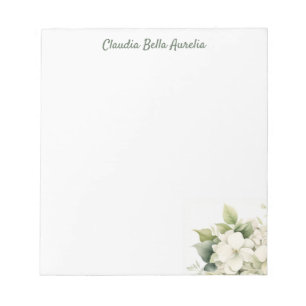 elegant flower design notepads